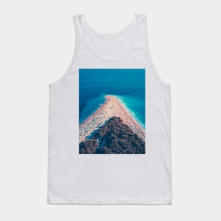 Bird's Eye View Painting Of Island Gift Tank Top